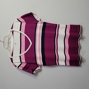 NWOT Tommy Hilfiger V Neck Striped Tee